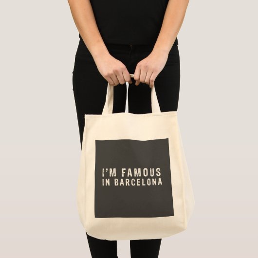 Ik ben beroemd in Barcelona Tote Bag (Voorkant (product))