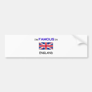 Ik ben beroemd in ENGLAND Bumpersticker