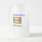 Ik ben beroemd in GRENADA Matglas Bierpul (Voorkant links)
