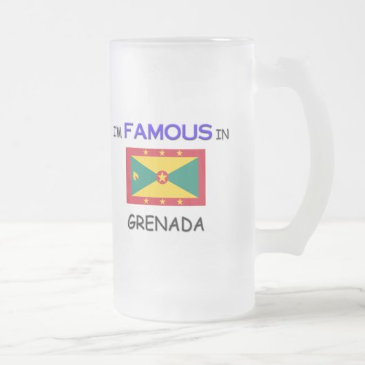 Ik ben beroemd in GRENADA Matglas Bierpul (Rechts)