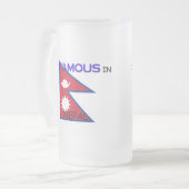Ik ben beroemd in NEPAL Matglas Bierpul (Voorkant links)
