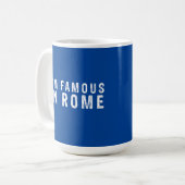 Ik ben beroemd in Rome Koffiemok (Voorkant links)