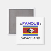 Ik ben beroemd in SWAZILAND Magneet (Voorkant / Achterkant)