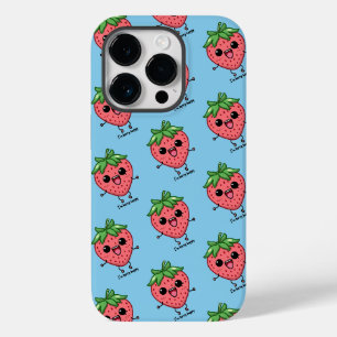 Ik ben Berry Happy schattige kawaii aardbei spring Case-Mate iPhone 14 Pro Hoesje