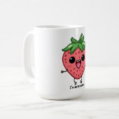 Ik ben Berry Happy schattige kawaii aardbei spring Koffiemok (Voorkant links)