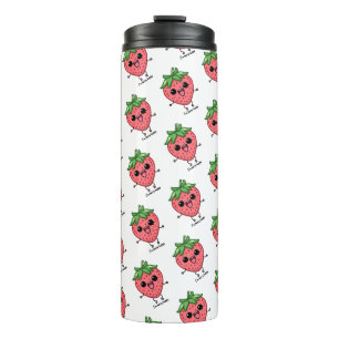 Ik ben Berry Happy schattige kawaii aardbei spring Thermosbeker
