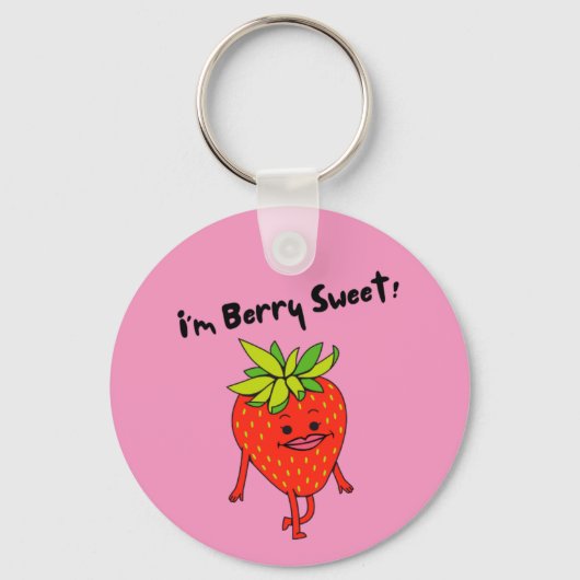 Ik ben Berry Sweet. - Funny Fruit Pun Sleutelhanger (Voorkant)