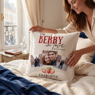 Ik ben Berry Verliefd Couple Foto's  Kussen