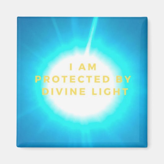 IK BEN BESCHERMD DOOR GODDELIJKE LICHTBEVESTIGINGS MAGNEET (Voorkant)