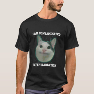 Ik ben besmet met radioactieve grappige Japanse Ca T-shirt
