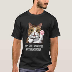 Ik ben besmet met radioactieve ironische Japanse C T-shirt