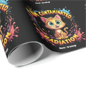 Ik ben besmet met straling Japanse kat meme Cadeaupapier (Rol Hoek)