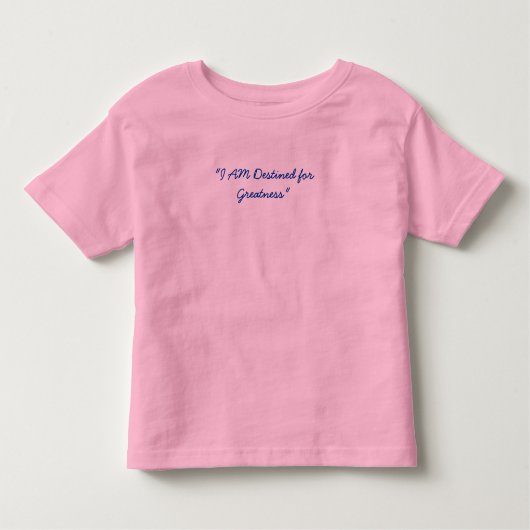 "Ik ben Bestemming voor Grotheid" Kinder Shirts (Voorkant)