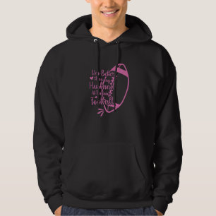 Ik ben beter dan mijn man bij Fantasy Football Cha Hoodie