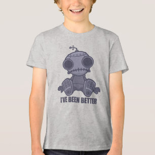 Ik ben beter droevige robot Cartoon geweest Tri-Blend Shirt