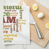 Ik ben bevestigend theedoek (Quarter Fold)