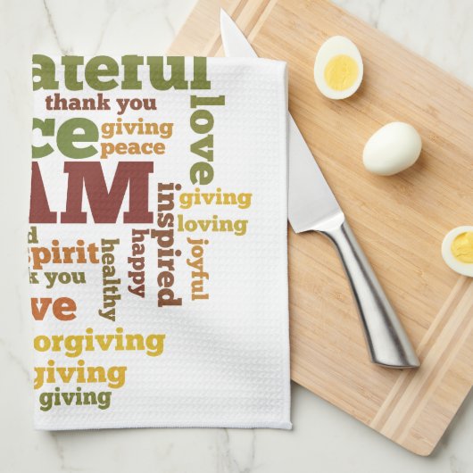 Ik ben bevestigend theedoek (Quarter Fold)