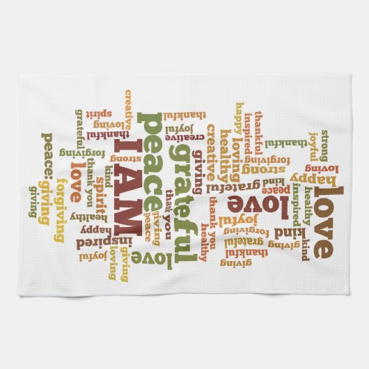 Ik ben bevestigend theedoek (Horizontaal)