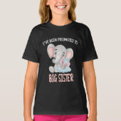 Ik ben bevorderd tot grote zus 2023 t-shirt (Voorkant)