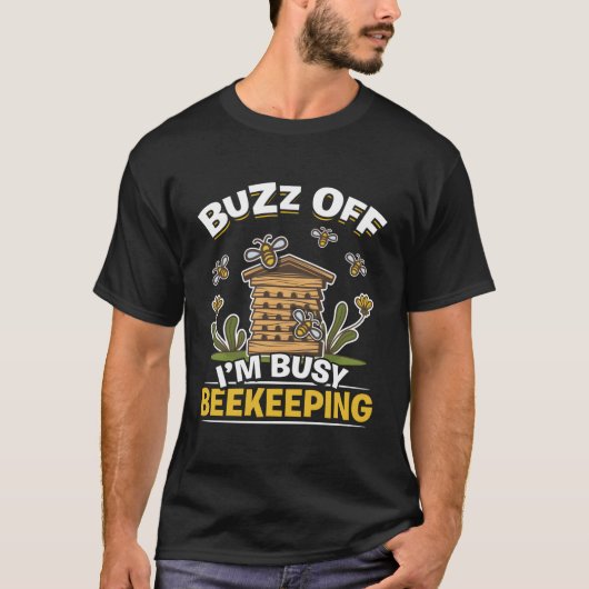 Ik ben bezig met bijentelers bijen Apiarist Bee T-shirt (Voorkant)
