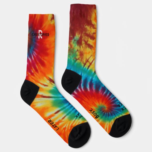 Ik ben Bezige Tie Dye Sokken (Rechts)