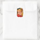 Ik ben bezorgd..Ben je van mij? Ronde Sticker (Tas)