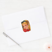 Ik ben bezorgd..Ben je van mij? Ronde Sticker (Envelop)