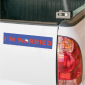 Ik ben bezorgd bumpersticker (Op Truck)