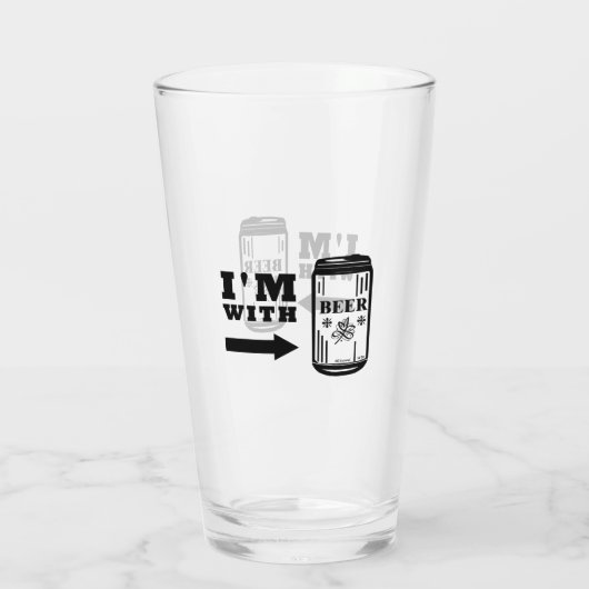 Ik ben bij Beer Glas (Achterkant)