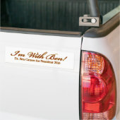 Ik ben bij Ben. Bumpersticker (Op Truck)