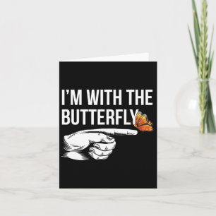 Ik ben bij Butterfly Party matching koppels Hallow Kaart