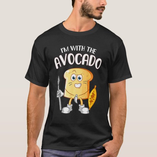 Ik ben bij de Avocado Toast Halloween Costume 1 T-shirt (Voorkant)