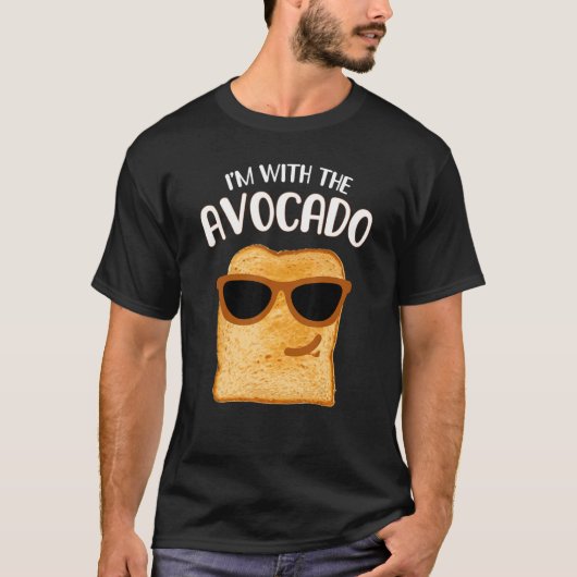 Ik ben bij de Avocado Toast Halloween Costume 2022 T-shirt (Voorkant)