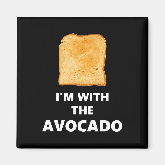 Ik ben bij de Avocado Toast Halloween Costume Magneet (Voorkant)