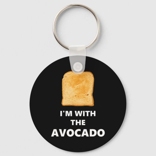 Ik ben bij de Avocado Toast Halloween Costume Sleutelhanger (Voorkant)