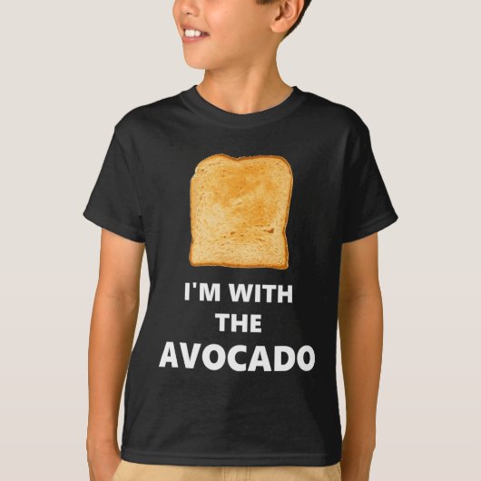 Ik ben bij de Avocado Toast Halloween Costume T-shirt (Voorkant)