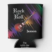 Ik ben bij de Band - DIY Name - Red Guitar Blikjeskoeler (Voorkant)