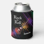 Ik ben bij de Band - DIY Name - Red Guitar Blikjeskoeler (Blikje Achterkant)