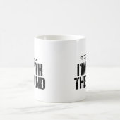 Ik ben bij de Band Funny Trombone Player Koffiemok (Center)