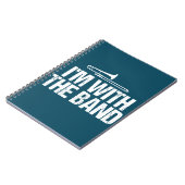 Ik ben bij de Band Funny Trombone Player Notitieboek (Linkerzijde)