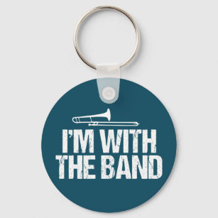 Ik ben bij de Band Funny Trombone Player Sleutelhanger