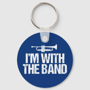 Ik ben bij de Band Funny Trumpet Sleutelhanger
