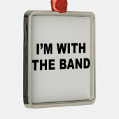 Ik ben bij de band. metalen ornament (Rechts)
