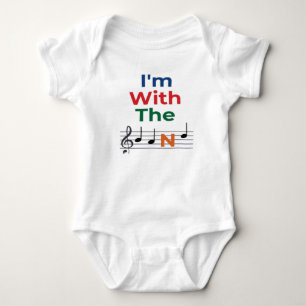Ik ben bij de Band Music Baby Bodysuit