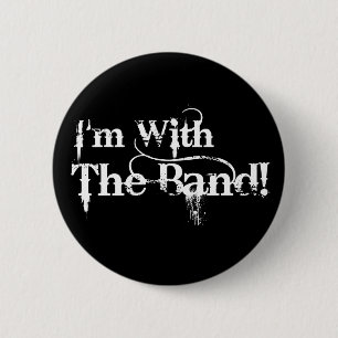 Ik ben bij de band! ronde button 5,7 cm