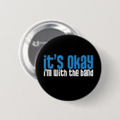 Ik ben bij de band ronde button 5,7 cm (Voorkant /achterkant)