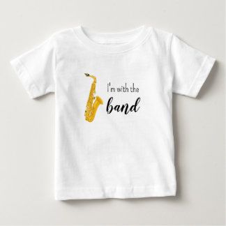 Ik ben bij de Band Saxofoon Baby/Peuter T-shirt
