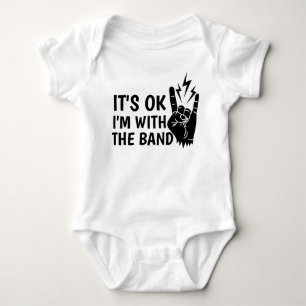 Ik Ben Bij De Band Schattige Rockmuziek Hipster Romper
