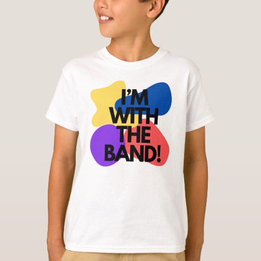 Ik ben bij de Band. T-shirt (Voorkant)