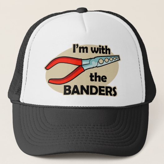 Ik ben bij de Banders Trucker Pet (Voorkant)